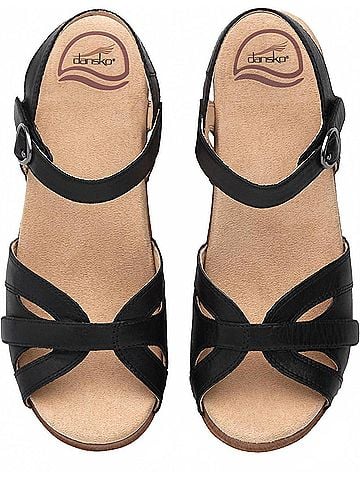 Dansko Women's Season Sandal in Black (view 2)