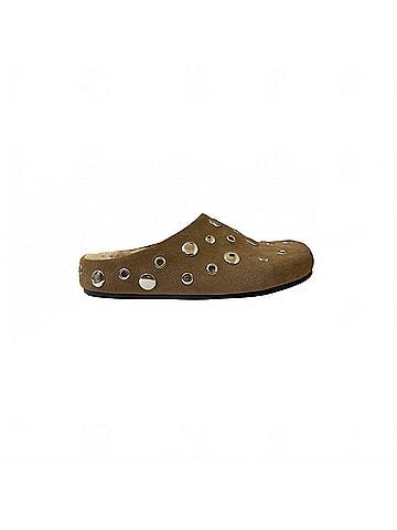 Lola Cruz Women's Studded Mules in Taupe (view 1)