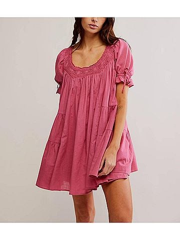 Free People Sandy Shores Babydoll Dress in Soothing Petal (view 2)