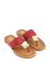 Andrea Solid Red Women's T-Strap Sandal Size 5 - photo 4