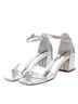 XTI Silver Women's Heeled Sandals Refresh Size 7 - photo 4