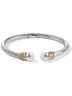 Brighton Solid Silver Toned Women's Meridian Open Hinged Bangle One size - photo 1