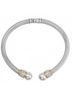 Brighton Solid Silver Toned Women's Meridian Open Hinged Bangle One size - photo 2
