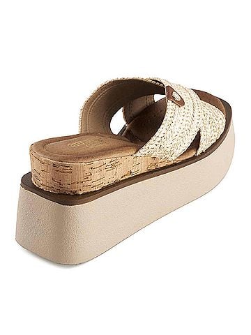 Andrea Women's Criss Cross Platform Wedge Sandals (view 2)