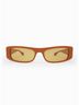 APERCU Orange Unisex Marta Sunglasses One size - photo 2