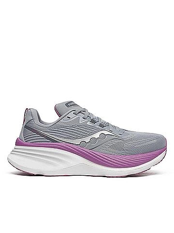 Saucony Women's Hurricane 24 Running Shoes in Flint/Viola (view 1)
