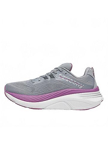 Saucony Women's Hurricane 24 Running Shoes in Flint/Viola (view 2)