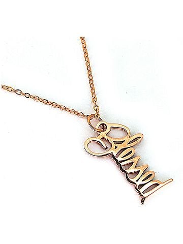 Good Works Women's Blessed Pendant Necklace in Rose Gold (view 2)