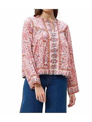 Cleobella Vivien Long Sleeve Top in Dahlia Print (view 2)