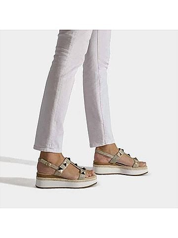 VANELi Women's Edrys Platform Sandal in Camel Raffia (view 2)
