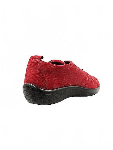 Arcopedico Women's Lanin Vegan Travel Shoe in Carmine Red Stardust (view 2)