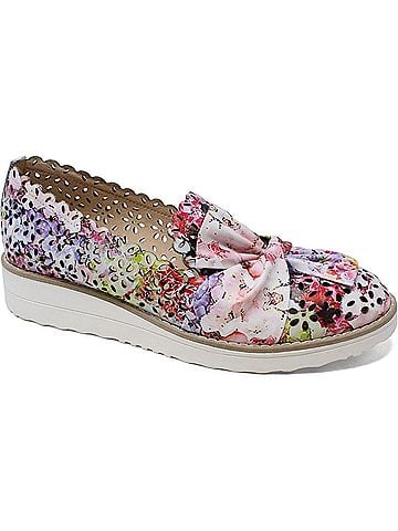Django & Juliette Women's Omilla Slip-On in Pastel Multi-White Sole Leather (view 1)