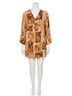Andree by UNIT Brown Floral Patchwork Dress in Rust Size 1X - photo 1