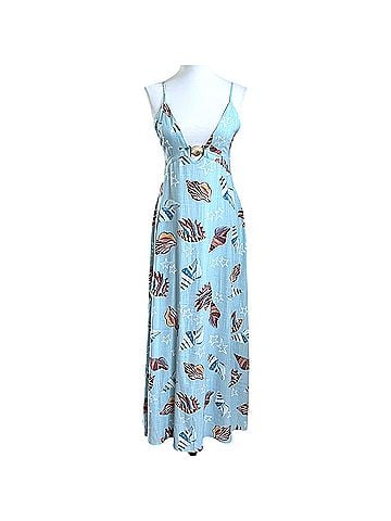 Paper Heart babydoll sehashells print maxi beach dress  Casual Dress (view 2)