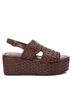 XTI Brown Women's Leather Sandal Size 6 - photo 1