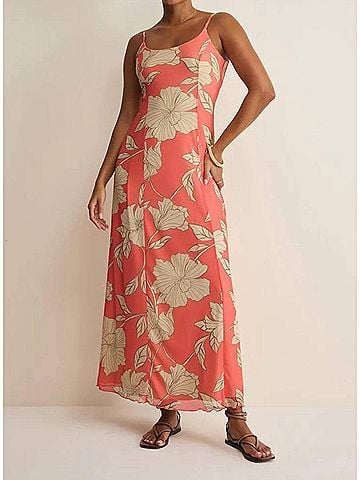 Z Supply Charisma Bloom Midi Dress in Gelato (view 2)