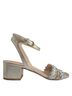 AGL Solid Silver Women's Lala Straw Strap Sandal Size EU 35 1/2 - photo 1