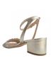 AGL Solid Silver Women's Lala Straw Strap Sandal Size EU 35 1/2 - photo 3