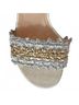 AGL Solid Silver Women's Lala Straw Strap Sandal Size EU 35 1/2 - photo 4