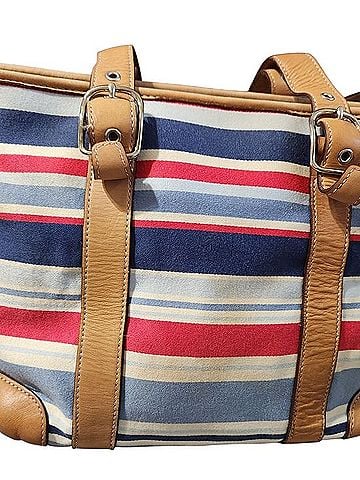 Coach Striped Canvas Tote Tote (view 2)