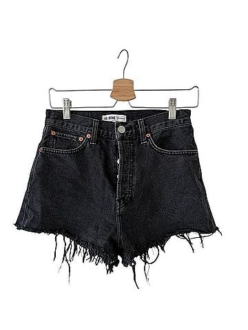 RE/DONE High Rise Denim Cut Off Jean Short Denim Shorts (view 1)