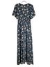 Baltic Born 100% Polyester 100% Polyester Floral Multi Color Cocktail Dress Size M - photo 2
