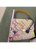 Carolina Herrera Print Multi Color Leather Shoulder Bag One size - photo 7