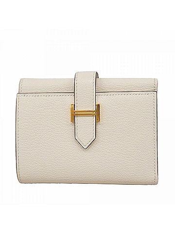 Hermès Hermes Tri-fold Wallet Bearn Combination Chevre Mysore Mushroom U Stamp Ladies (view 1)