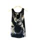 Michael Stars Tie-dye Black White Tank Top Size M - photo 1