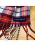 Lands' End 100% Polyester Plaid Red Purple Scarf One size - photo 3