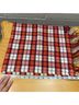 Lands' End 100% Polyester Plaid Red Purple Scarf One size - photo 6