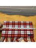 Lands' End 100% Polyester Plaid Red Purple Scarf One size - photo 5