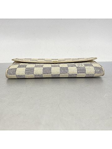 Louis Vuitton Louis Vuitton Damier Azur Portefeuille Sarah Long Wallet N61735 White Women's (view 2)
