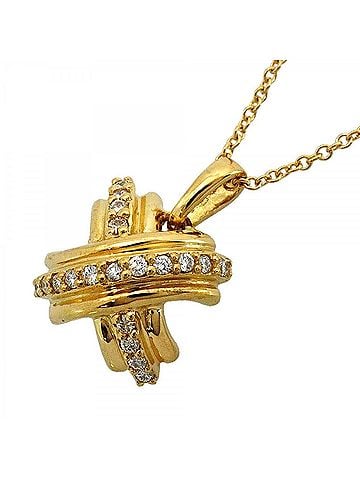Tiffany & Co. Tiffany & Co. Signature Necklace, 18K Yellow Gold, Diamond, Women's (view 1)