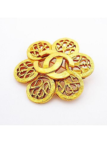 Chanel Chanel Brooch, Coco Mark, GP Plated Gold, Women's (view 2)