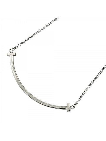 Tiffany & Co. Tiffany & Co. T Smile Small Necklace, 18K White Gold, Women's (view 1)