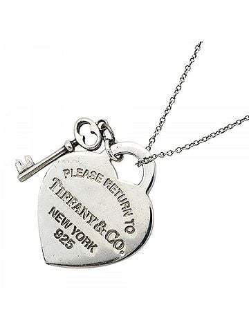 Tiffany & Co. Tiffany & Co. Necklace, Heart Tag, Key, Sterling Silver 925, Women's (view 1)