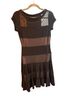 Bali Stripes Black Cocktail Dress Size 4 - photo 1