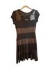 Bali Stripes Black Cocktail Dress Size 4 - photo 2