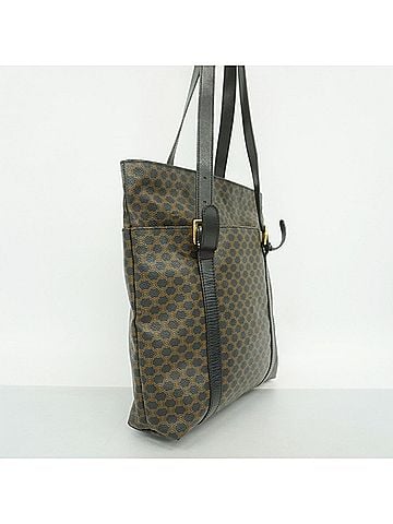 Céline Celine Macadam Tote Bag, Black, Women's (view 2)