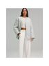 Y7/Lululemon 100% Polyester Solid Checkered-gingham Gray Blue Coat Size L - photo 5