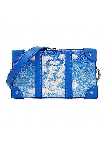 Louis Vuitton Louis Vuitton Monogram Clouds Soft Trunk Wallet Shoulder Bag M45432 Blue White Men's OP005441 (view 1)