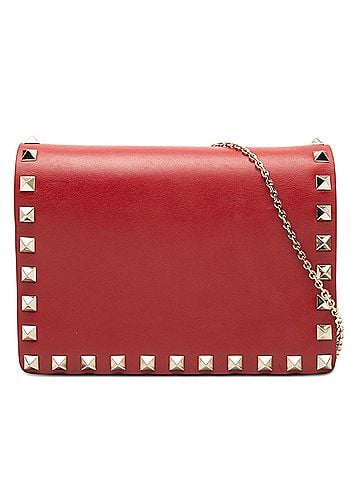 Valentino Leather Rockstud Chain Pouch (view 1)