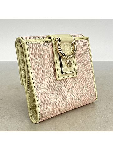 Gucci Gucci GG Canvas Abbey Wallet 1414111 4276 Pink Champagne Women's (view 2)