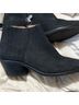 Antonio Melani 100% Leather Black Ankle Boots Size 8 1/2 - photo 5