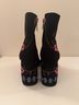 Nanette Lepore Floral Black Ankle Boots Size 8 - photo 3