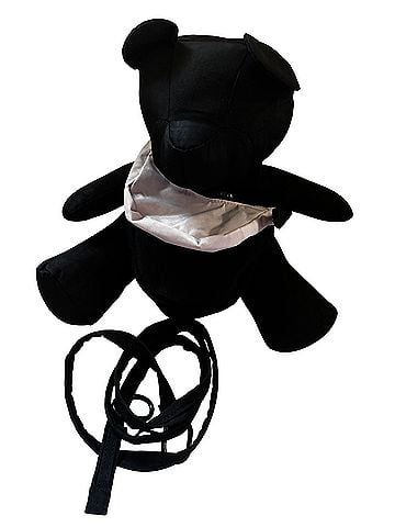Baggu Black Bear Bag with Crescent Bag Charm Crossbody Bag (view 1)