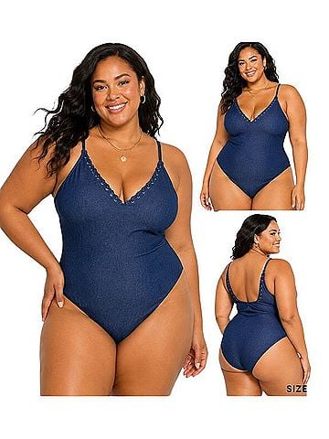 Good American blue One Piece Swimsuit (view 2)