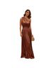Lara 97% Polyester 3% Spandex 100% Polyester Brown Casual Dress Size 4 - photo 1