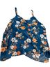 Torrid 100% Polyester Floral Blue Sleeveless Top Size 5X - photo 2